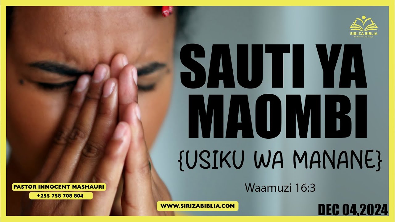 #LIVE: SAUTI YA MAOMBI YA USIKU SAA TISA