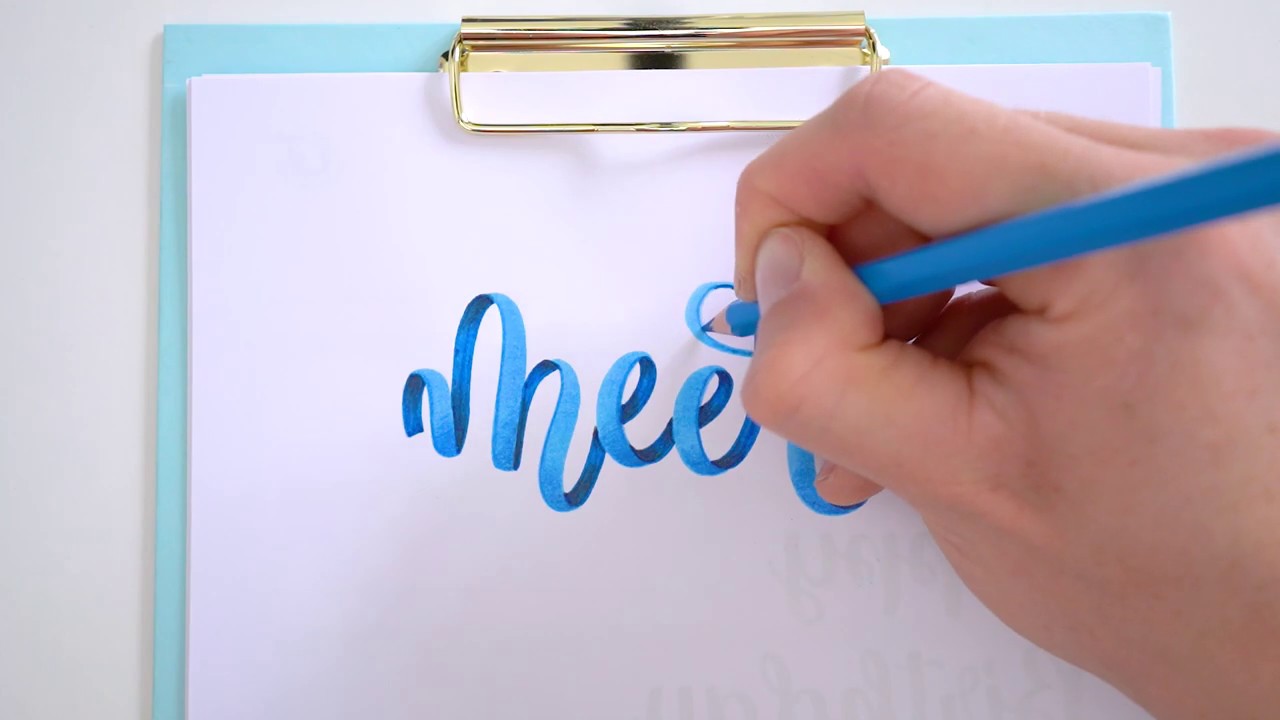 Meer | Ribbon Lettering | Zeitraffer