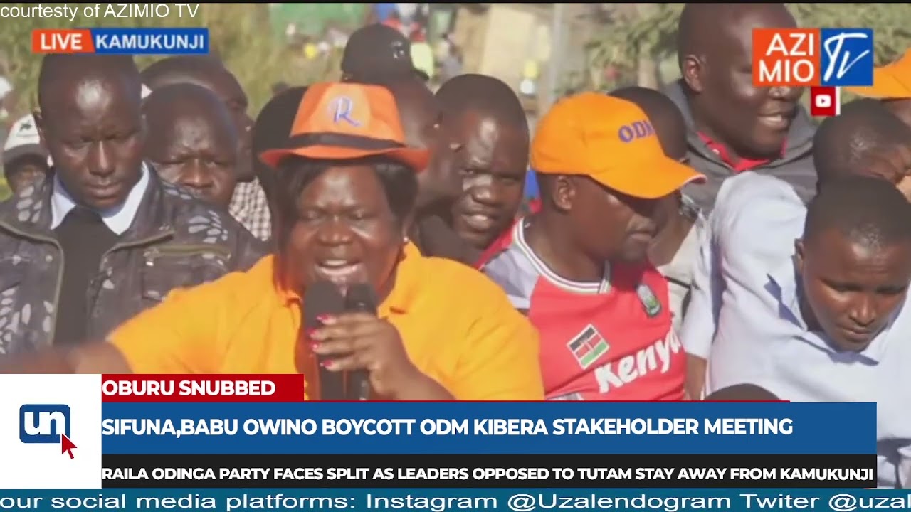 "Baba Alituacha Kwa Broad-based Government!" Gov. Gladys Wanga Charges Kibera Residents