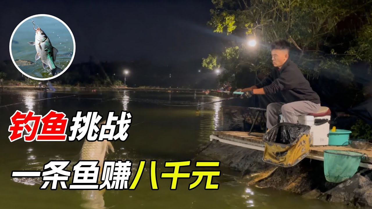 小夥挑戰北京魔鬼黑坑釣魚！沒想到一條賺到八千元，這樣的釣法讓人意想不到！