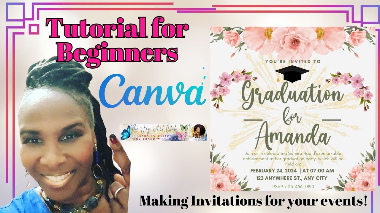 Canva Tutorial- Make Simple Invitations - #canvatutorial #socialmedia #digitalinvitation #canvatips