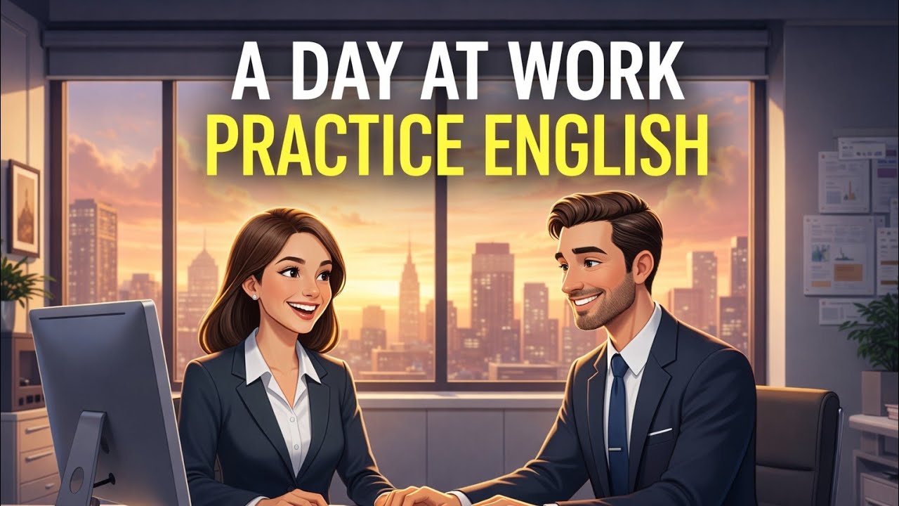 A Day at Work – Practice English💡