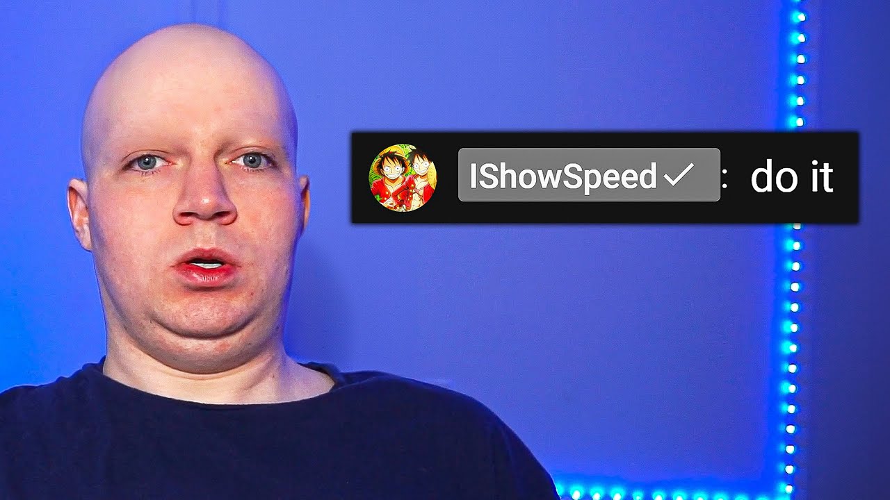 if ishowspeed joins i shave my eyebrows