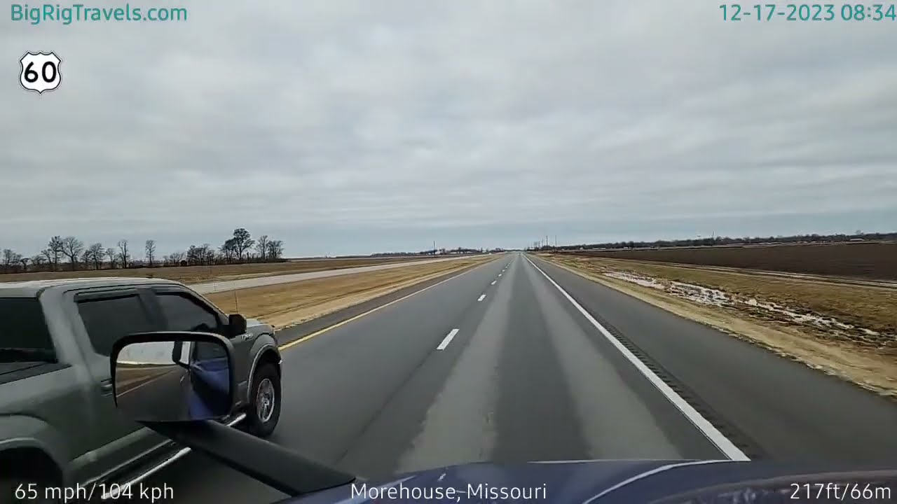 BigRigTravels LIVE | Sikeston to near Mt. Vernon, MO (12/17/23)