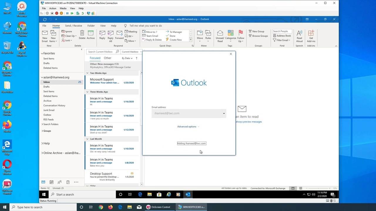 Outlook & Spectrum  RoadRunner Email Integration