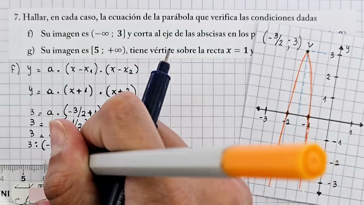FUNCIÓN CUADRÁTICA - Expresar en forma canónica y/o factorizada según los datos indicados - Parte 4