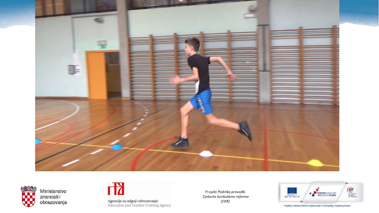 Tjelesna i zdravstvena kultura, 6.r. OŠ - Brzo trčanje do 60m /postignuće, Visoki skip preko prepona