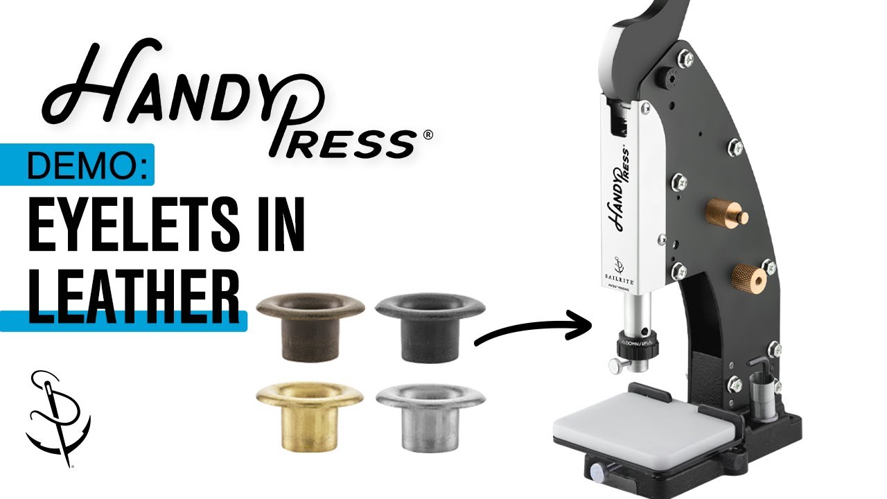 Set Eyelets In Leather Applications Using Eyelet Dies In The HandyPress®