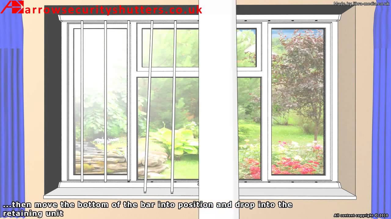 Removable Security Window Bars, window grilles
