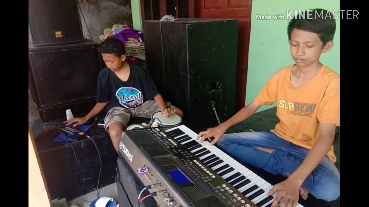 BANYU LANGIT (Psr s670 vs Mpx) ~ cover KENDANG & PLAYER CILIK SUKOHARJO
