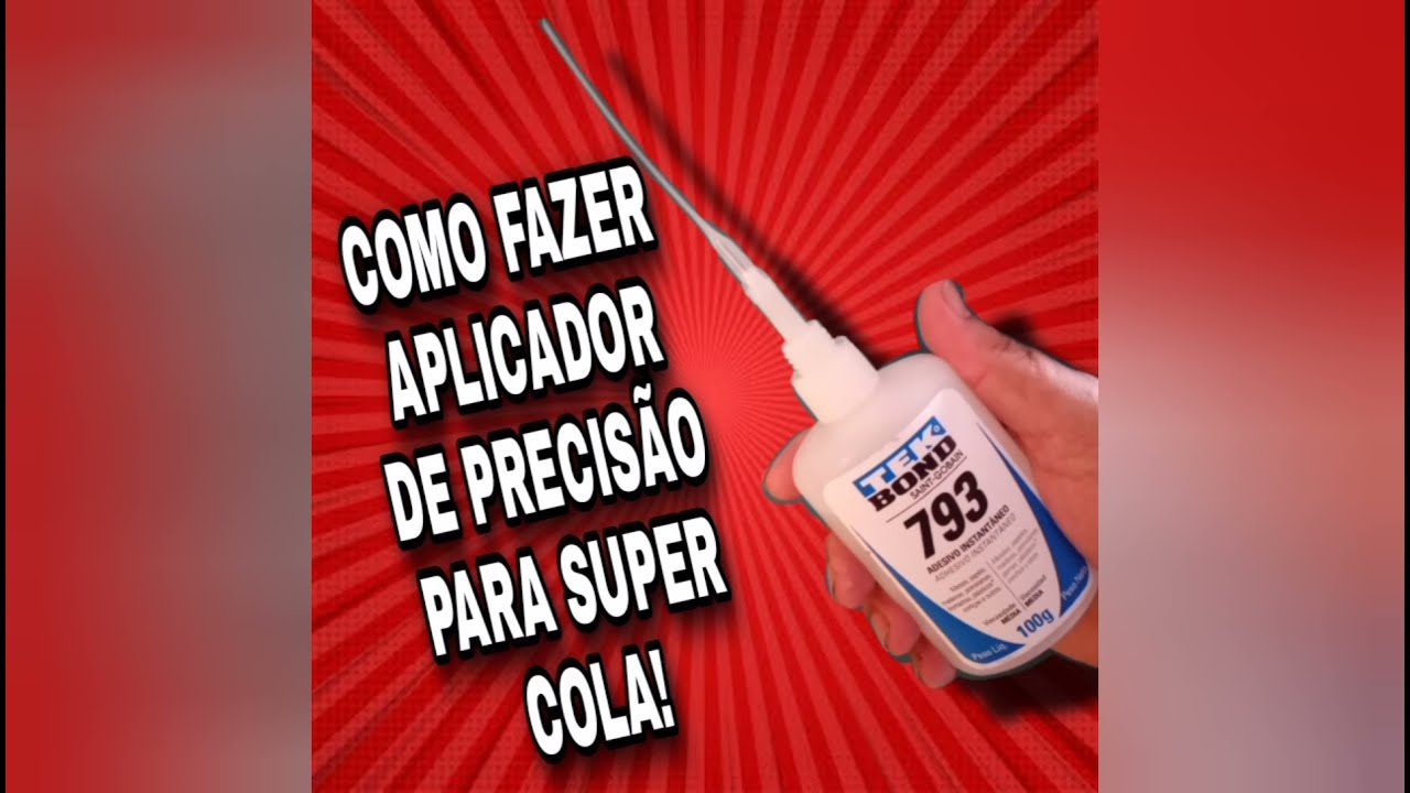 (PASSO A PASSO)  COMO FAZER BICO APLICADOR DE SUPER COLA!!!