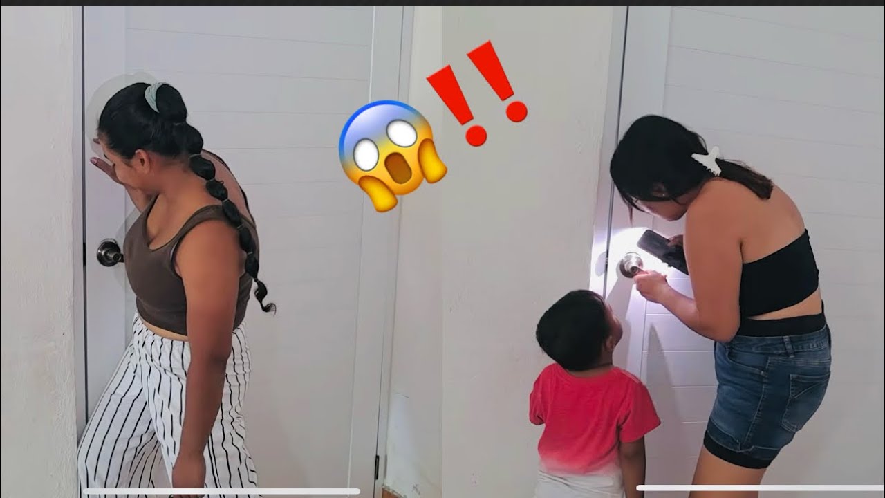 Mi mamá Se Quedó encerrada en el Baño, tiraremos la puerta 