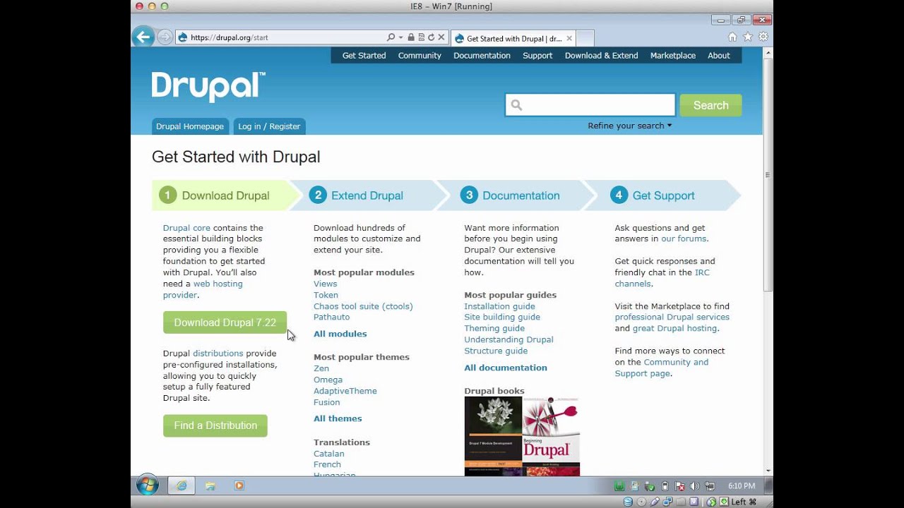 Installing Drupal 7 in Windows