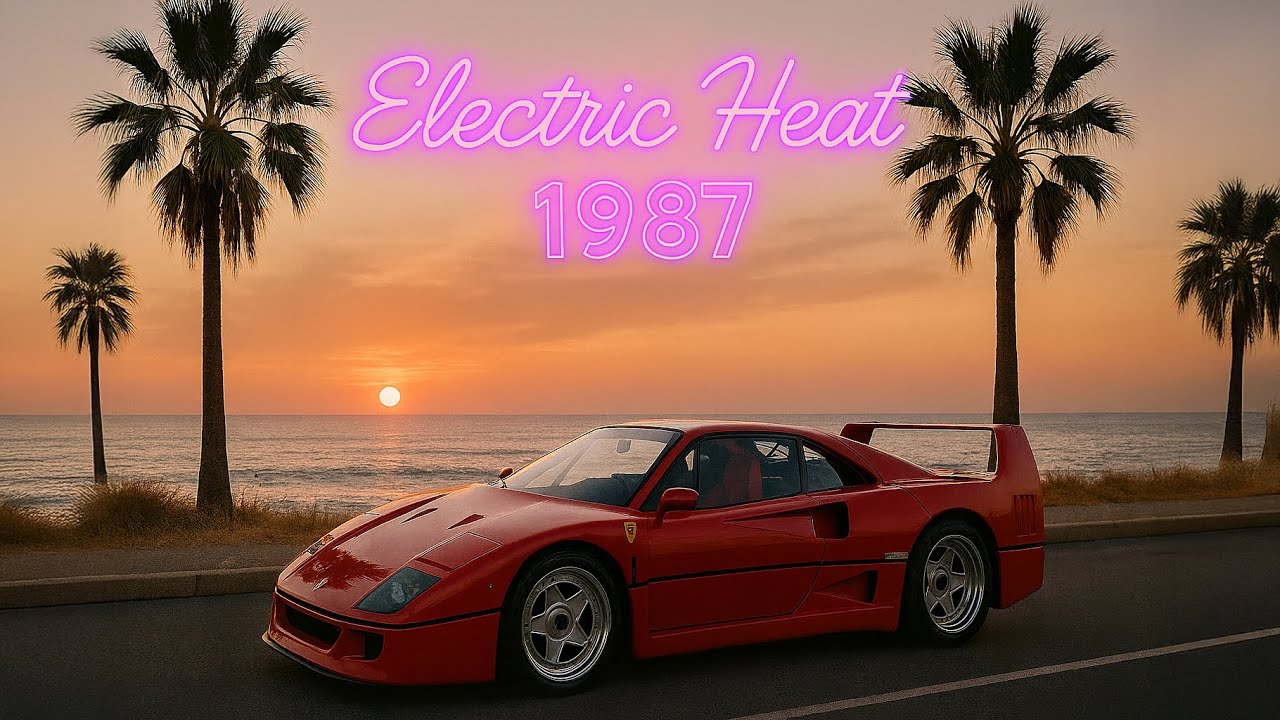 Electric Heat 1987 | 2H Synthwave Motivation Mix for Work, Study & Focus