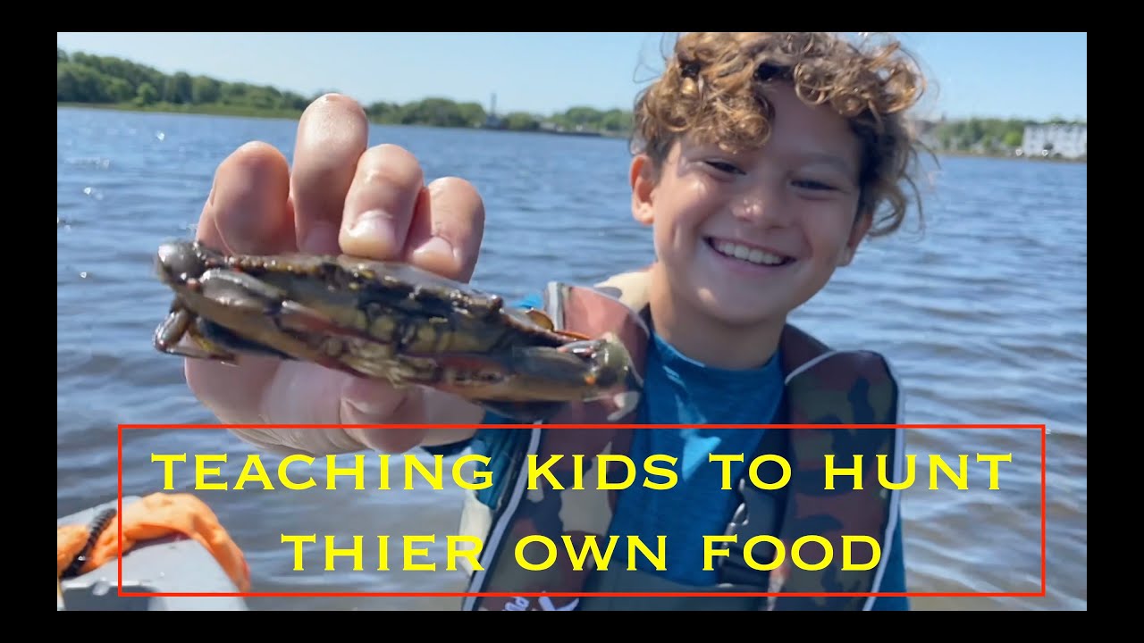 Catching Blue crabs Wareham River, Massachusetts
