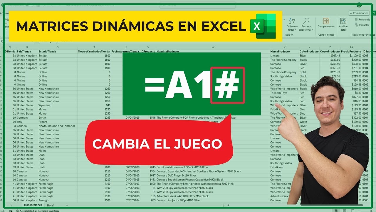 Lleva tus F&oacute;rmulas De Excel al Siguiente Nivel con las MATR&Iacute;CES DIN&Aacute;MICAS (nueva funcionalidad)