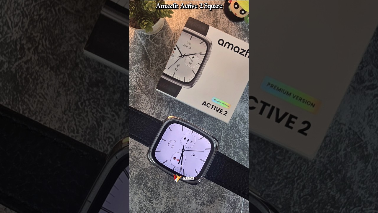 Amazfit Active 2 Square Smartwatch Unboxing (ASMR) #datadock #amazfitactive2squre