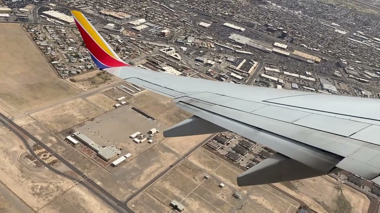Southwest Airlines 737-700 Takeoff El Paso ELP