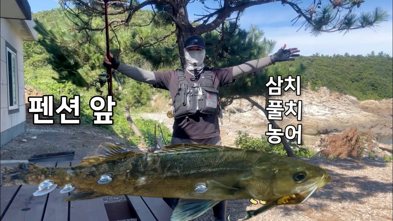 펜션 앞 미노우 하나로 다 잡아!![구독자 이벤트]