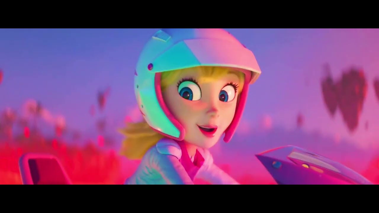 The Super Mario Bros. Movie Mario Flirts With Peach