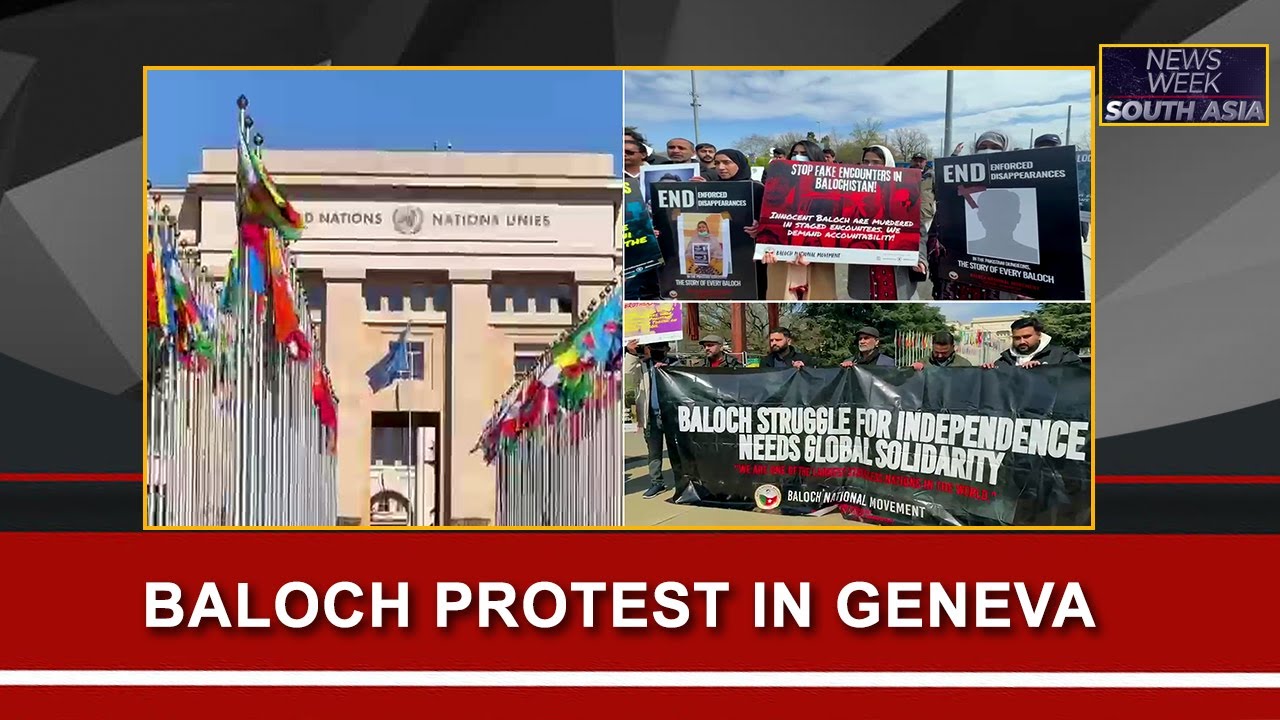 Baloch Activists Protest in Geneva, Demand Global Intervention Against Pakistan&rsquo;s War Crimes