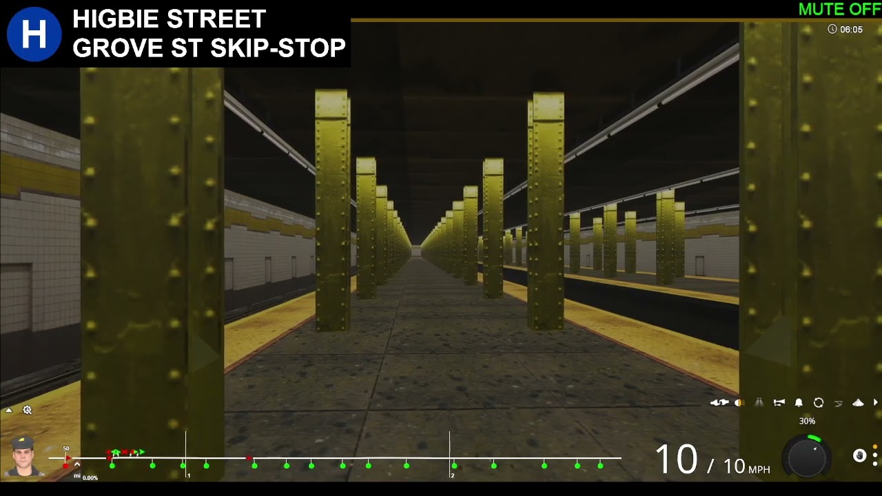 Trainz2019 | End to End | R40 Slant (H) SKIP-STOP from Emerald Mall to Higbie Street