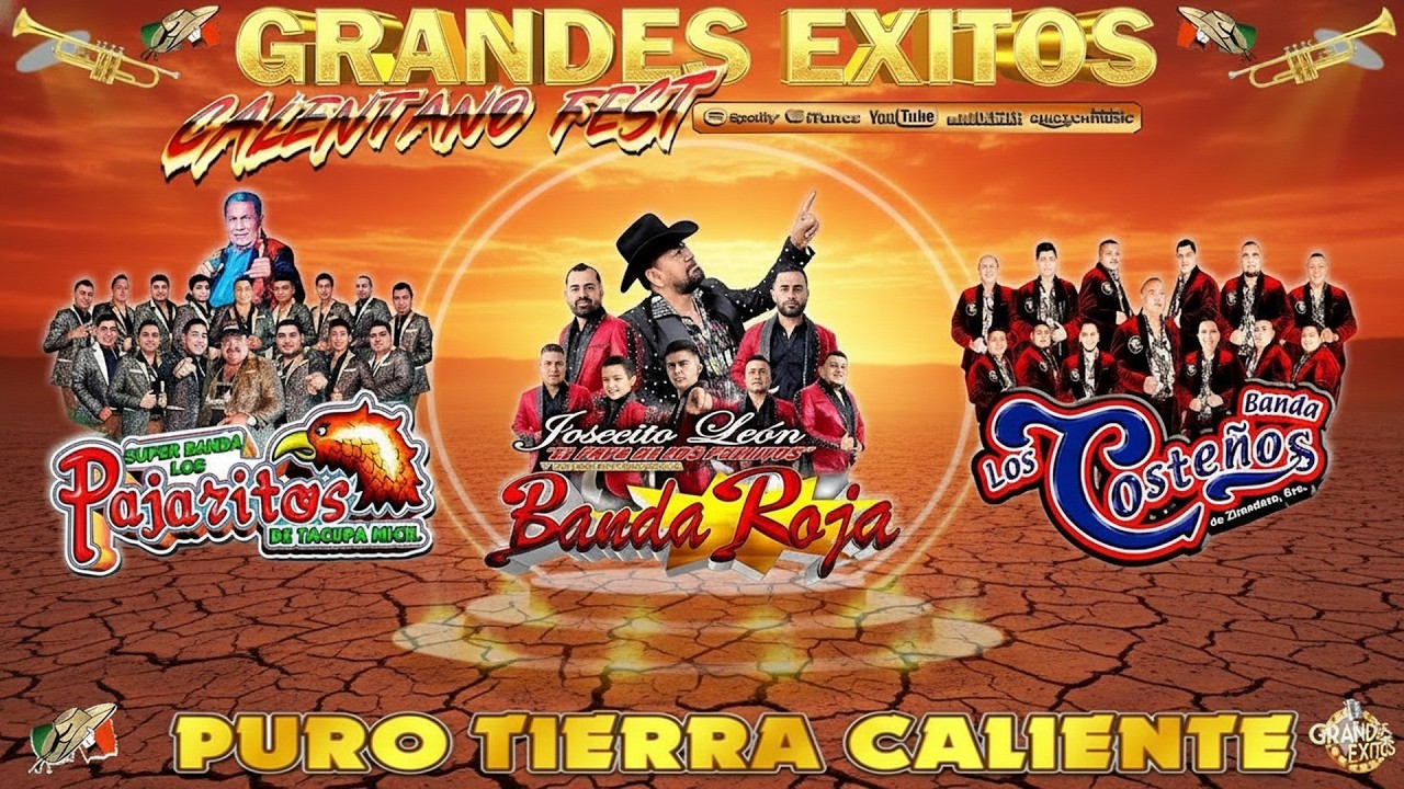 Banda Los Costeños ft Los Pajaritos De Tacupa ft Banda Roja 💥 Calentano Mix - Tierra Caliente