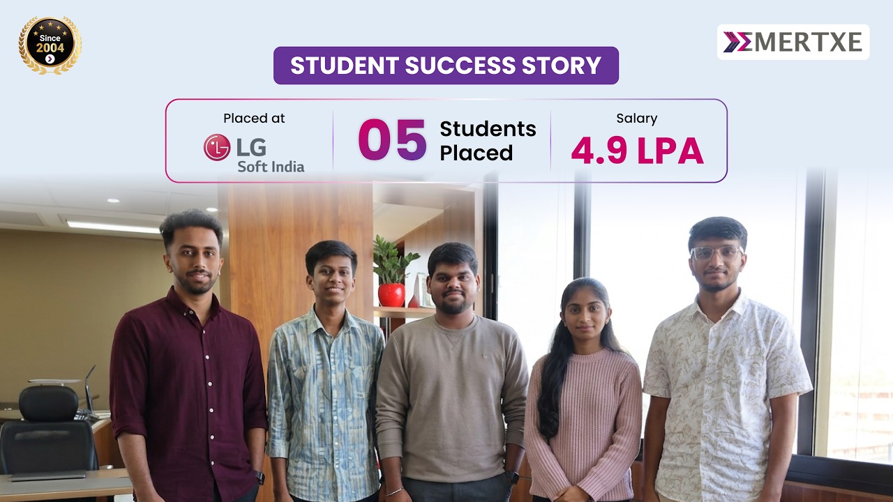 Success Story | 5 Emertxe Students Placed at Lgsoft after Embedded Systems Course