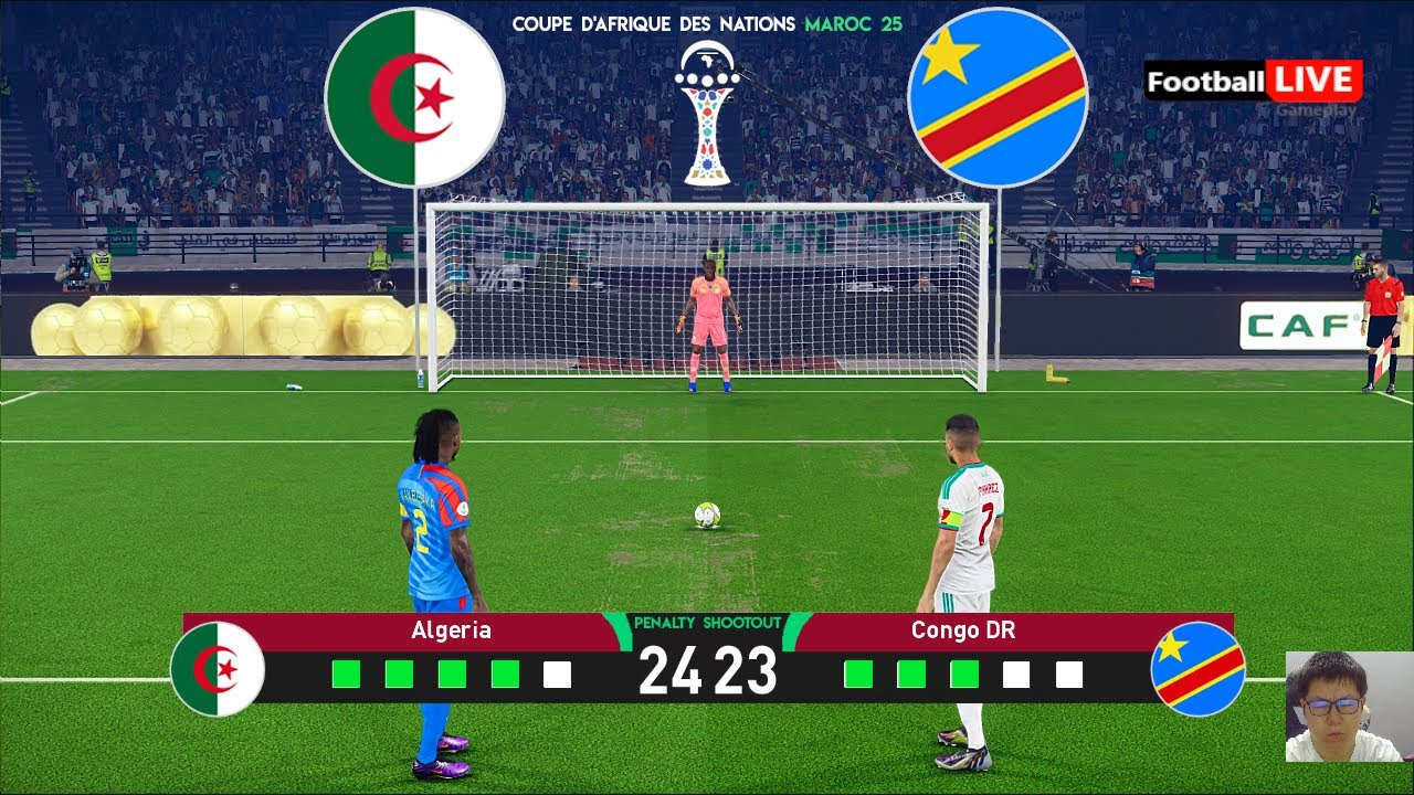 ALG&Eacute;RIE vs RD CONGO - Penalty Shootout | Coupe d'Afrique des Nations 2025 | eFootball PES