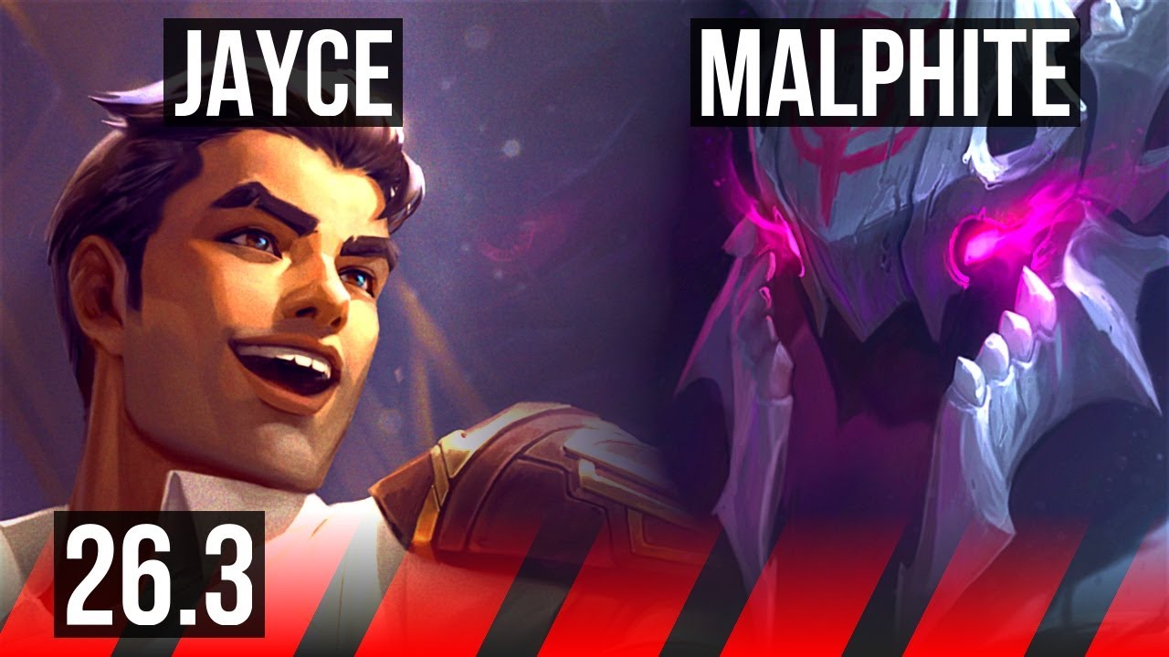 JAYCE vs MALPHITE (TOP) | EUW Diamond | 26.3