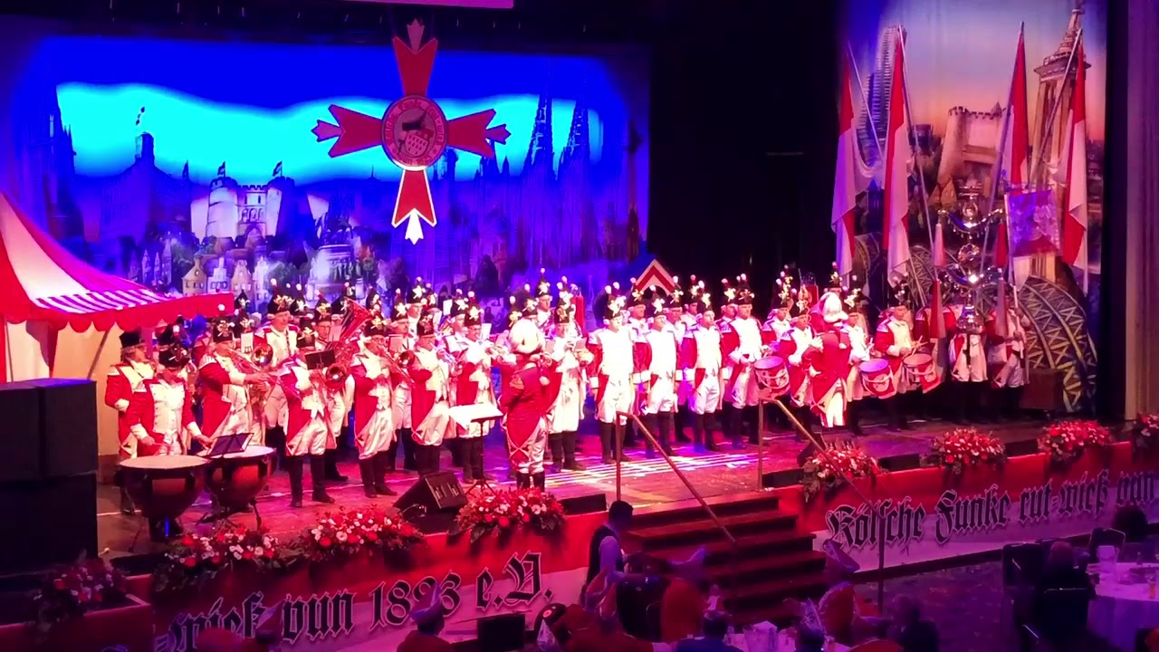 Großer Zapfenstreich der Roten Funken - Kölner Karneval