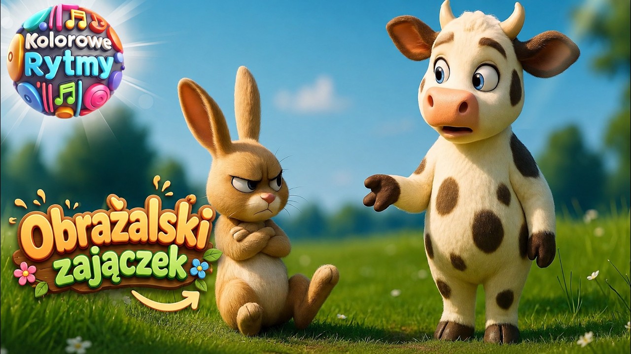 Obrażalski zajączek - piosenki dla dzieci - KOLOROWE RYTMY