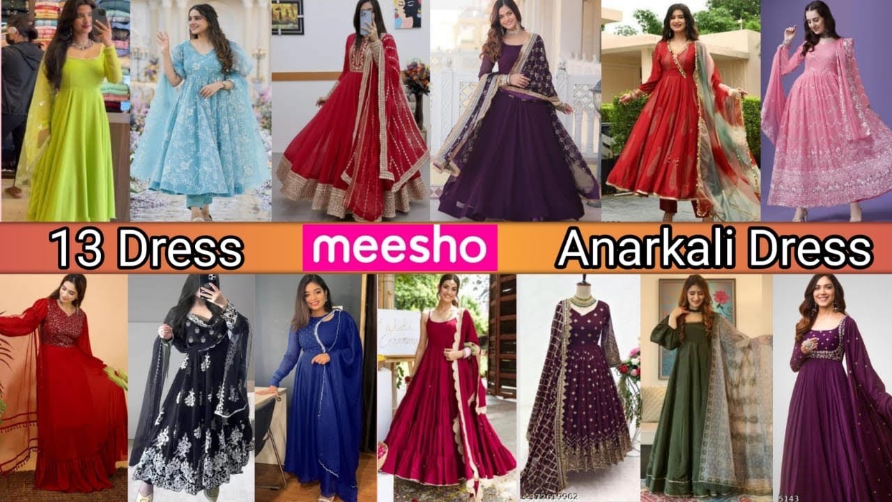 *Huge* Meesho party wear Anarkali dress haul✨💝| Try on haul | Honest review |#meeshoshopping