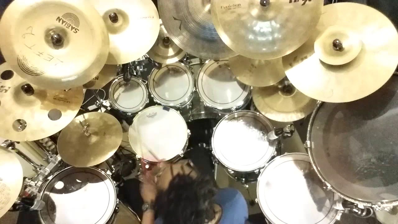 Perpetual Burn by Jason Becker - drum parts video (2018 version)