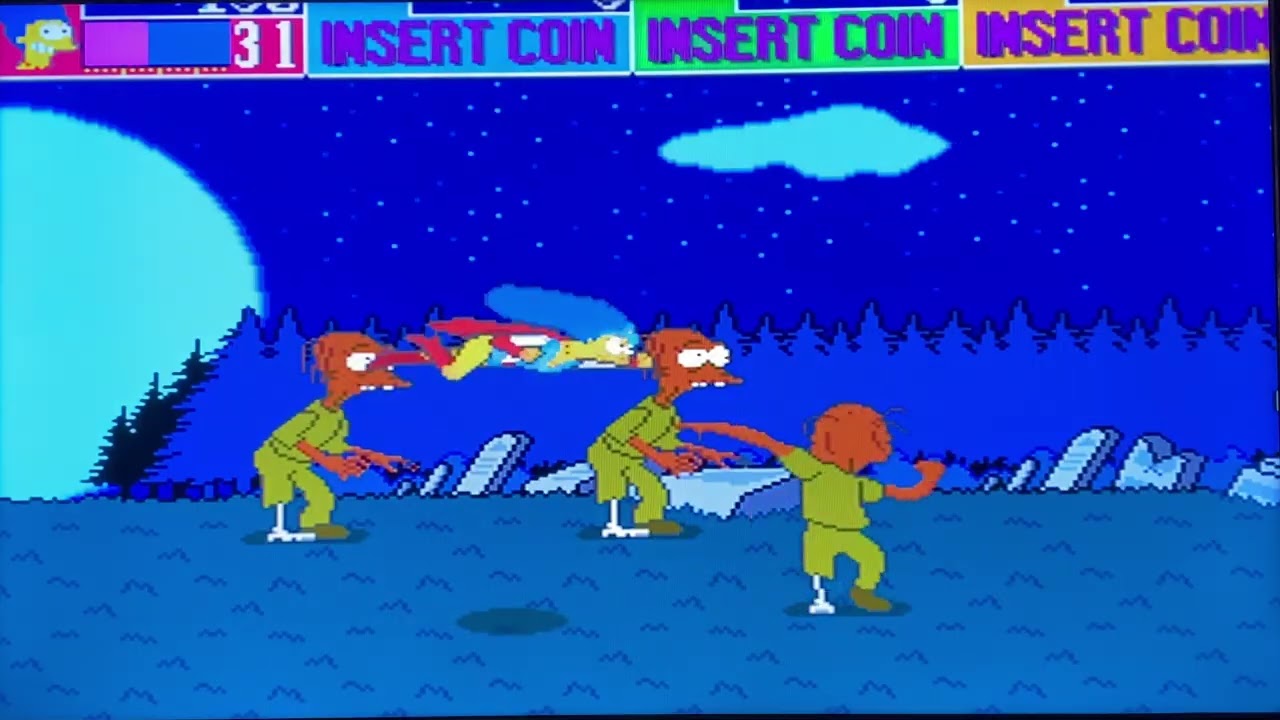 The Simpsons Arcade Stage 3 Gameplay