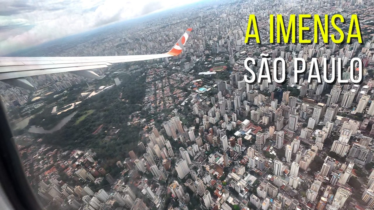 Decolagem de Congonhas atravessando a cidade de São Paulo! Vista do Ibirapuera e saída pelo Litoral