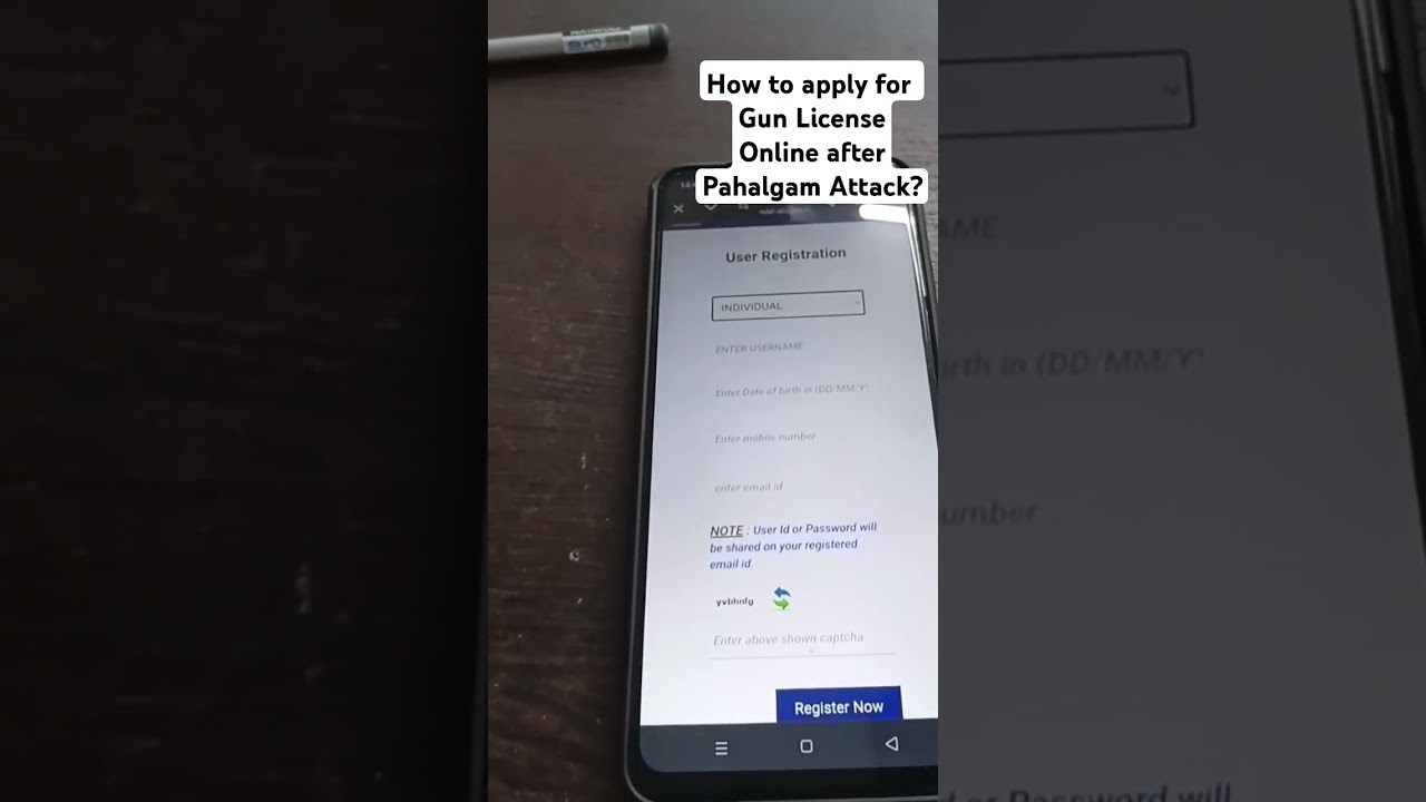 How to apply for Gun License Online after Pahalgam Attack? #pahalgam