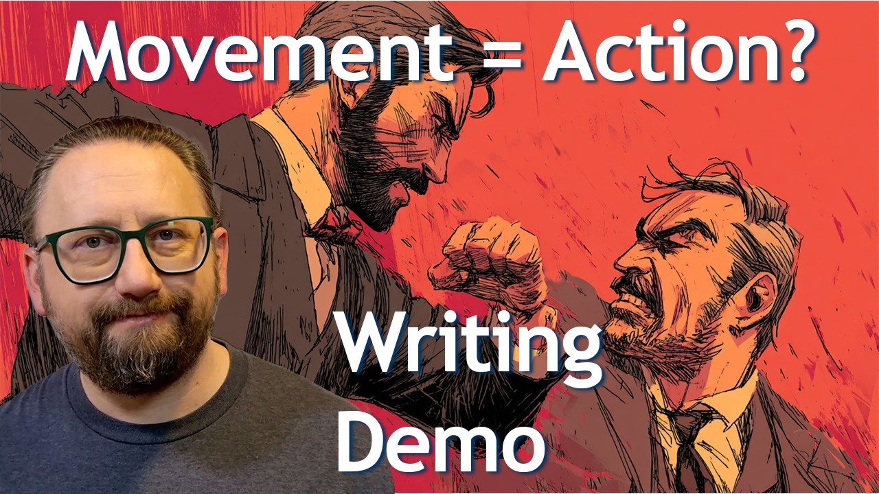 Does writing movement equal action? Including context, character, and plot will elevate your writing