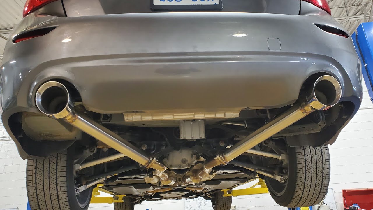 Q50 Muffler delete vs Invidia exhaust VR30| Which sounds better?