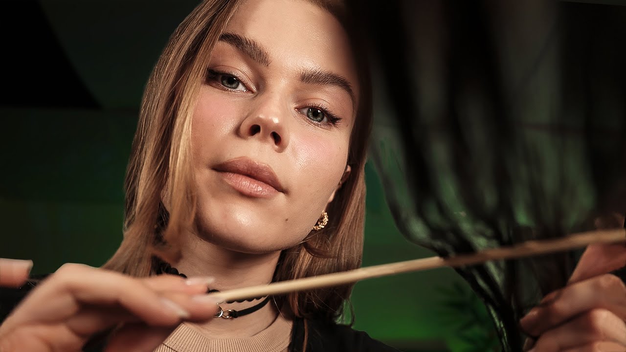 ASMR Relaxing Scalp Check & Hair Exam RP.  You Can Close Your Eyes