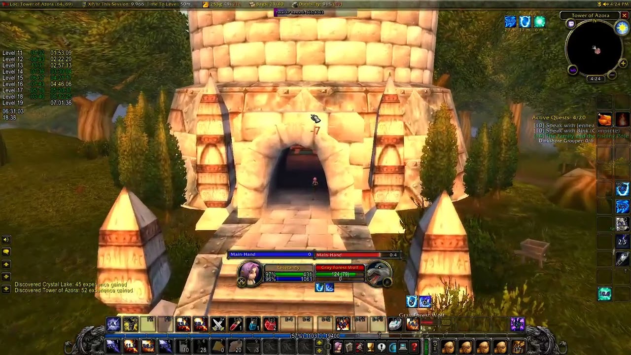 1-60 Mage - World Record (All Classes) [SSF] - 48h 17m - Part 2 (18-24) - Classic Vanilla