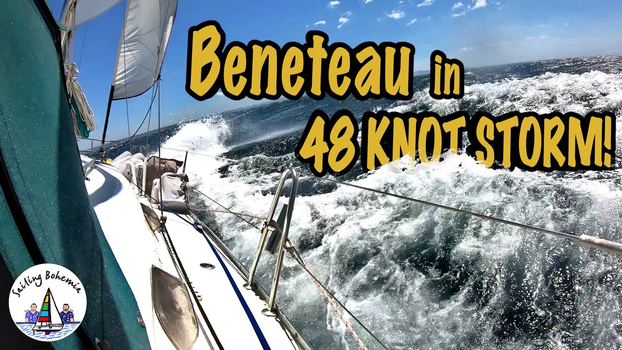 Под парусом на нашем Beneteau сквозь штормовой ветер! Sailing Bohemia, эпизод 94