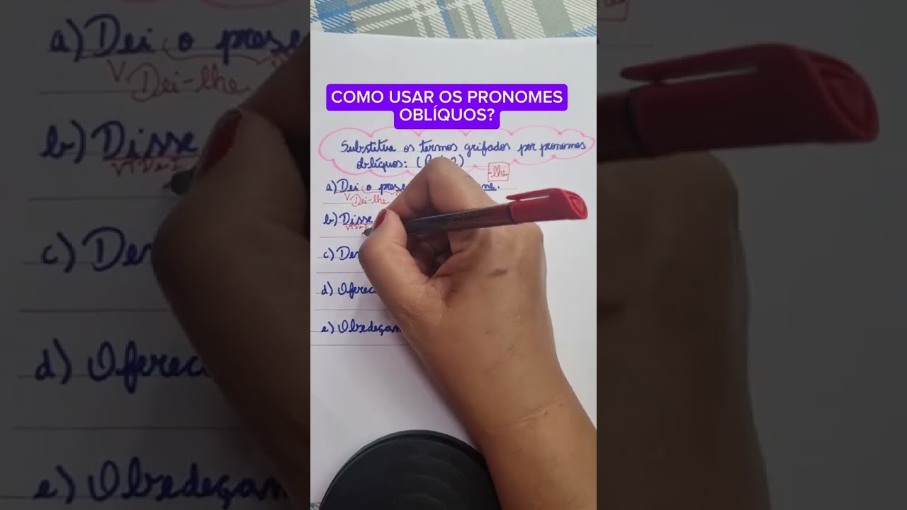 COMO USAR O PRONOME OBLÍQUO  -LHE 