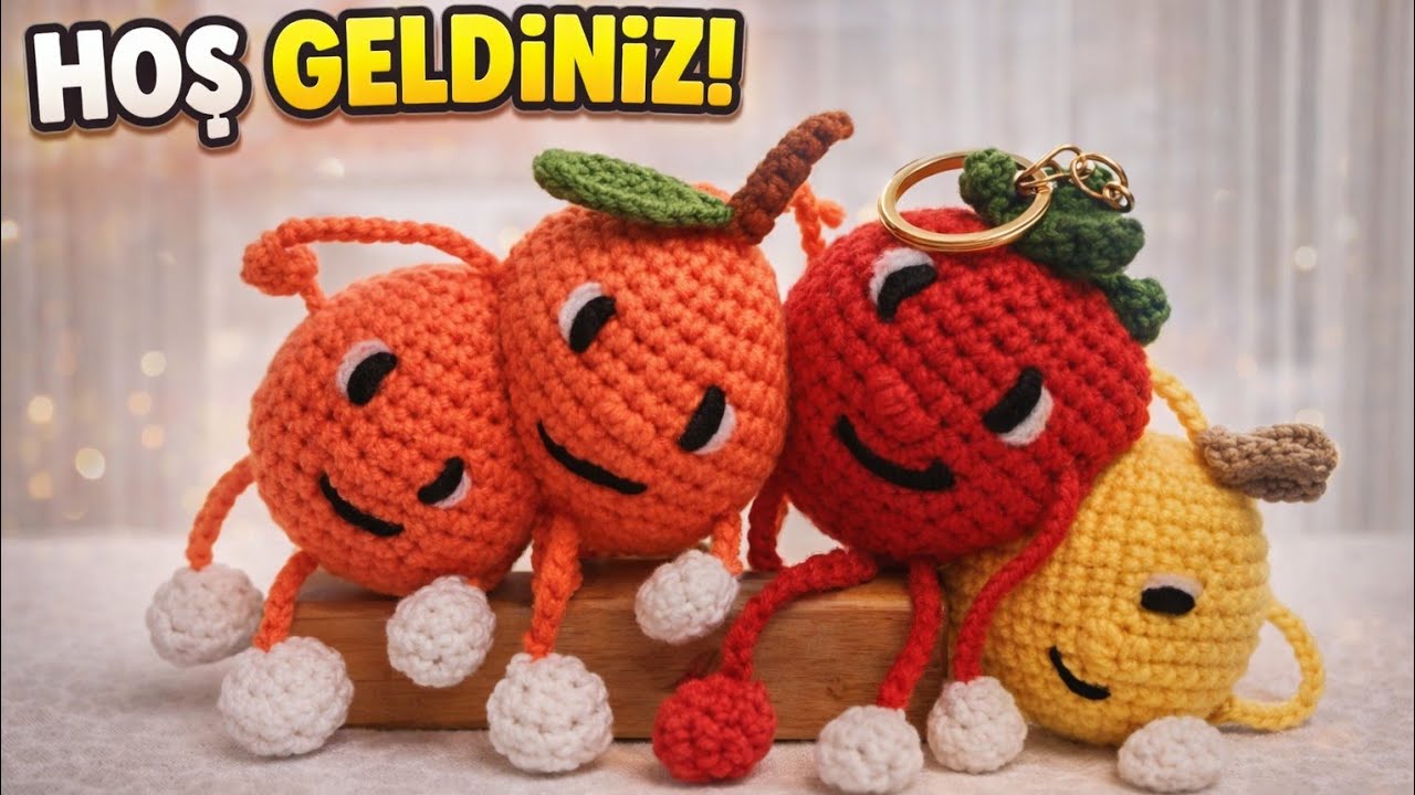 Amigurumi #espirili#portakal#anahtarlık yapımı 🍊