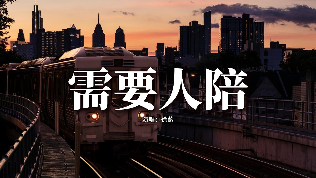 徐薇 - 需要人陪『一個我 需要夢想 需要方向 需要眼淚，更需要 一個人來 點亮天的黑。』【動態歌詞MV】