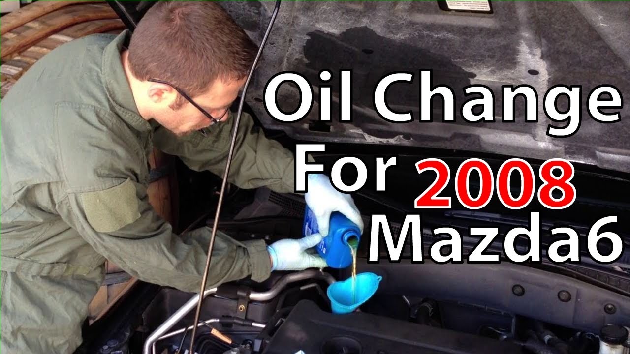 Замена масла на Mazda6 2008 года выпуска.