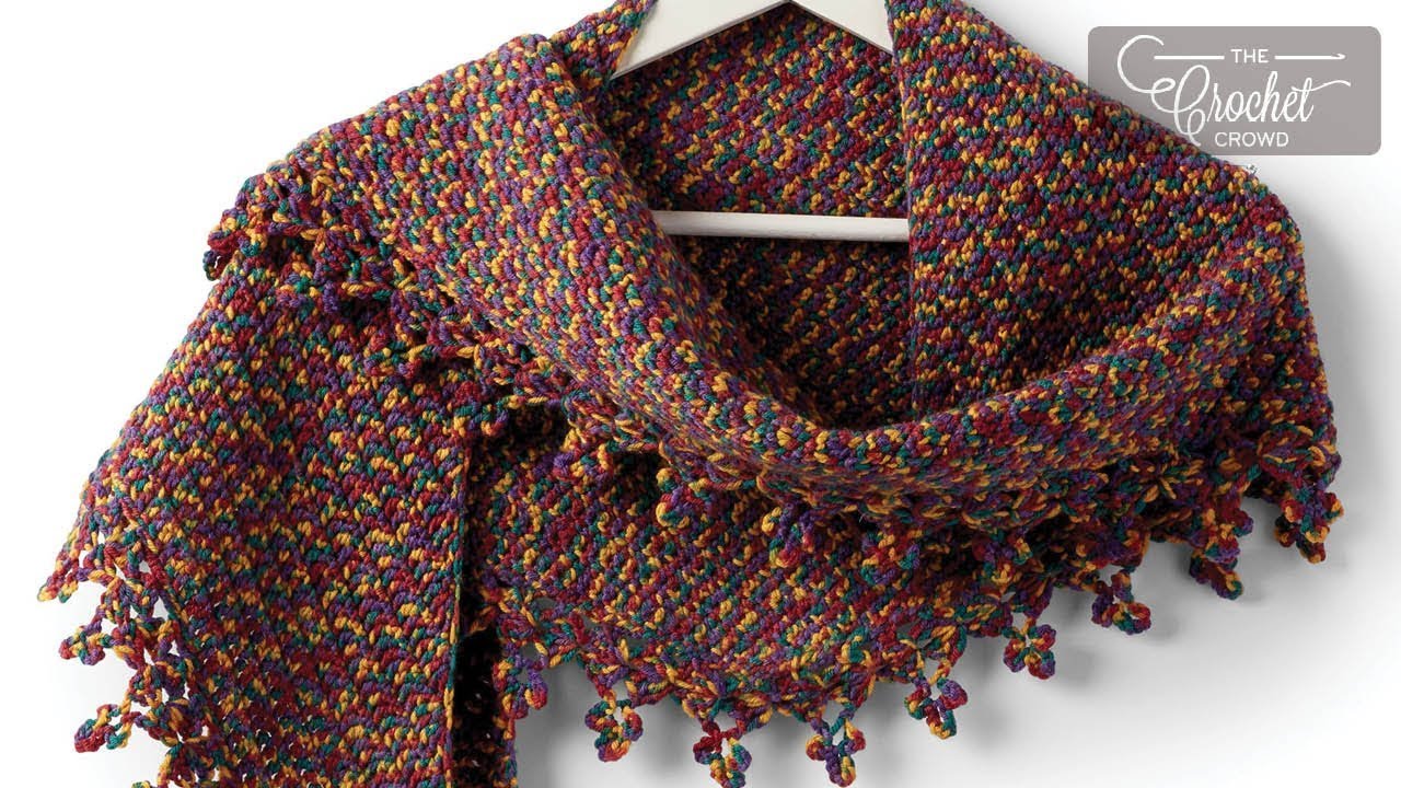 Easy Crochet Boomerang Shawl
