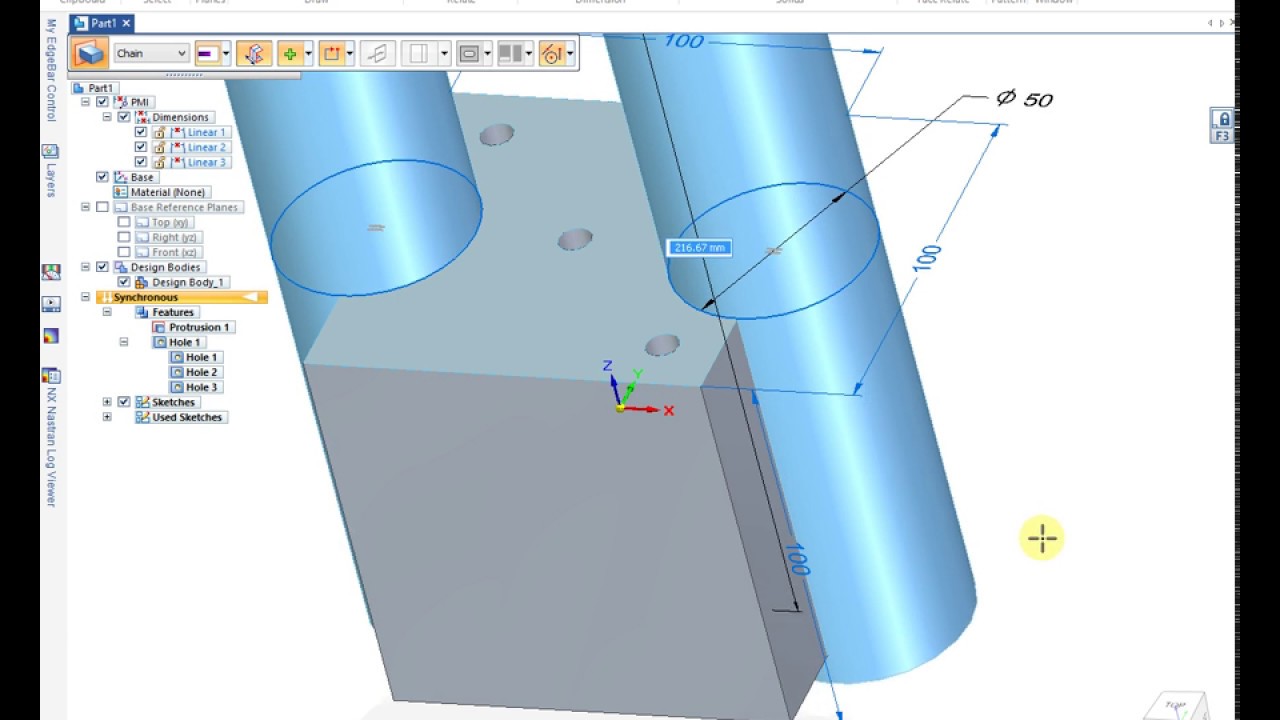 1. Basic Part Modelling in Solid Edge ST 9
