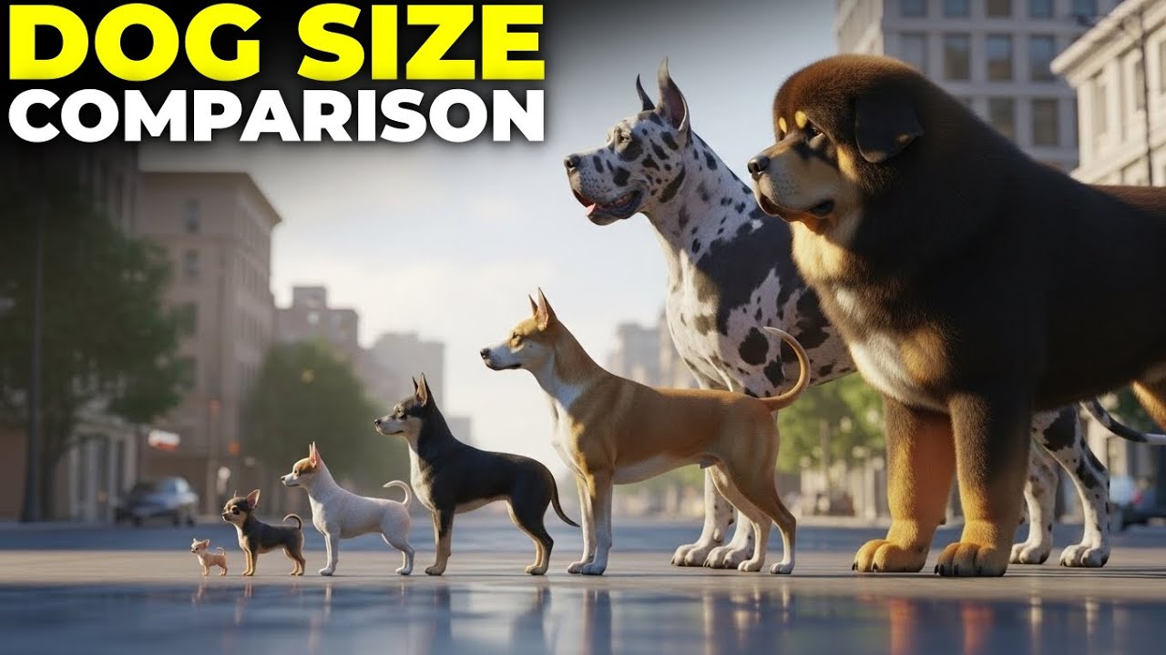 DOG SIZE COMPARISON 3D | Smallest Dog vs Biggest Dog