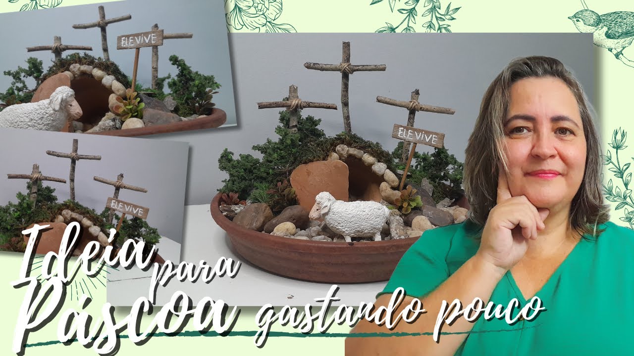 Arranjo para Páscoa | Gastando quase nada